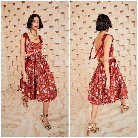 Ulla Johnson Gabrielle Dress in Anemone - Picture 1 of 10